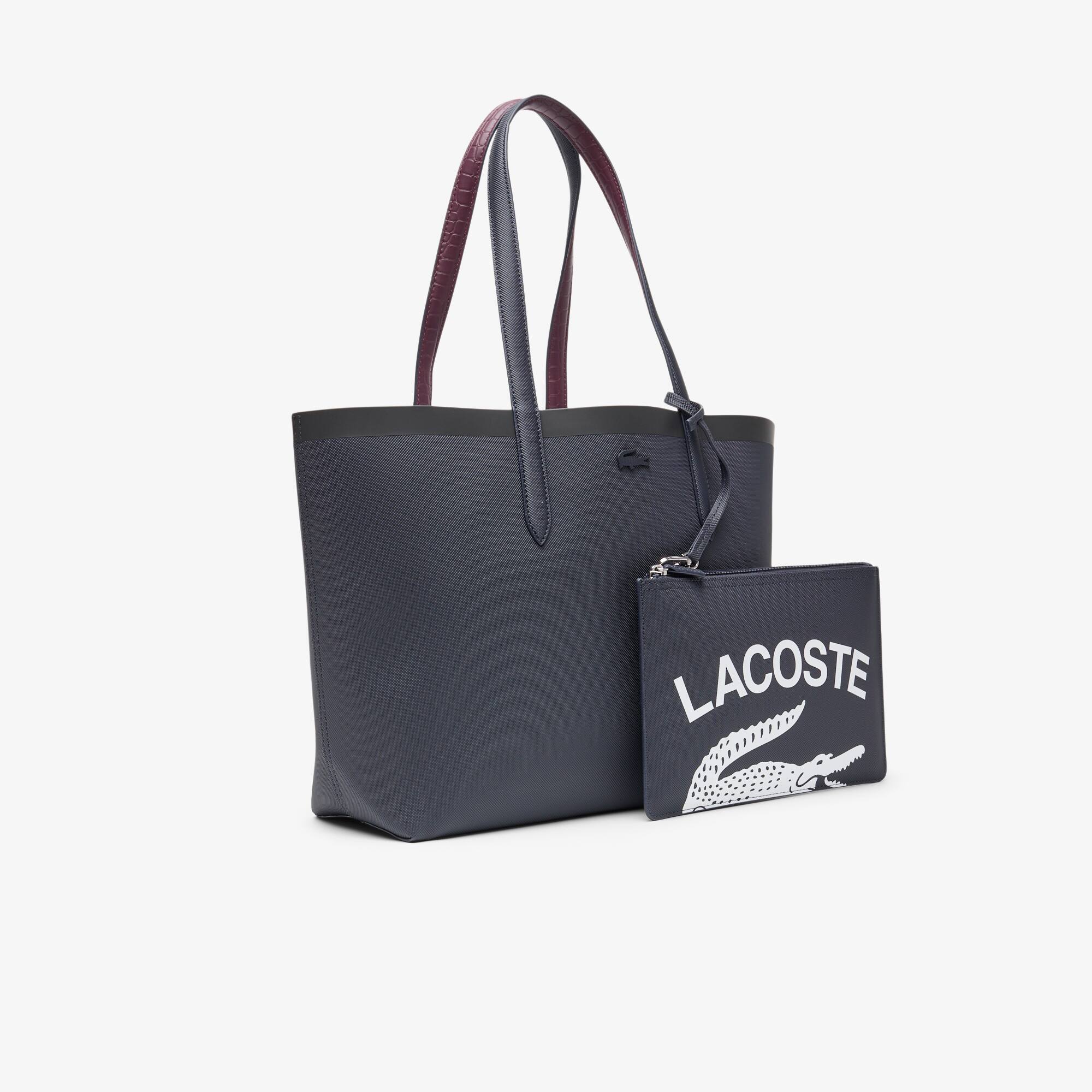 Thumbnail - Lacoste Wendbare Tote Anna mit Kroko-Effekt - ABIMES CROC EMBOSS Size One Size