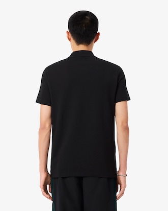 Regular Fit-Polohemd aus Mini-Piqu&eacute; mit Colorblock