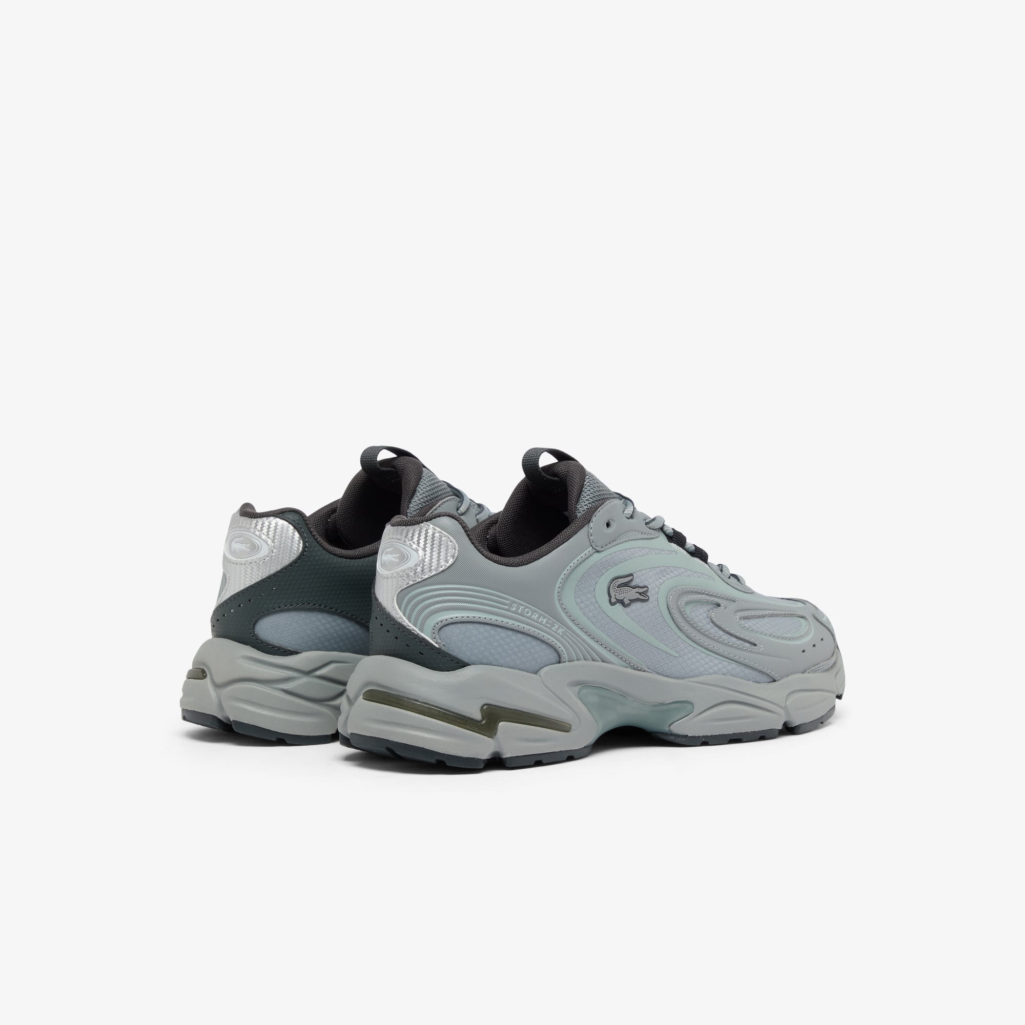 Thumbnail - Lacoste Men's Storm 96 2K Tech Sneakers - GRY/GRY Size 41