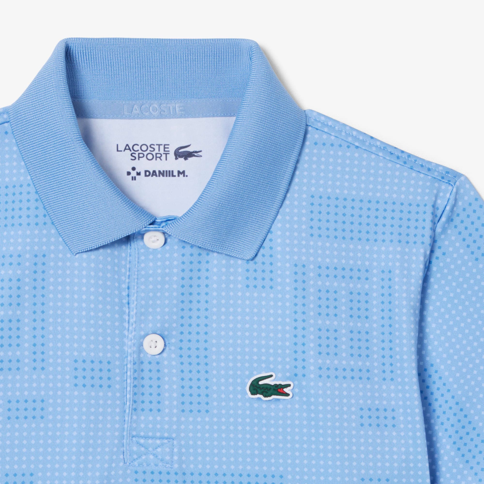 Thumbnail - Lacoste Polohemd Lacoste Tennis x Daniil Medvedev - Hellblau Size 11 - 14A