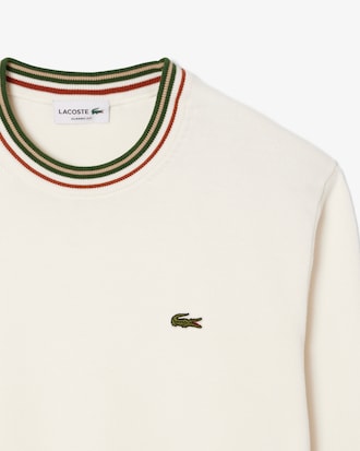 Gestreifter Pullover aus Baumwollstrick