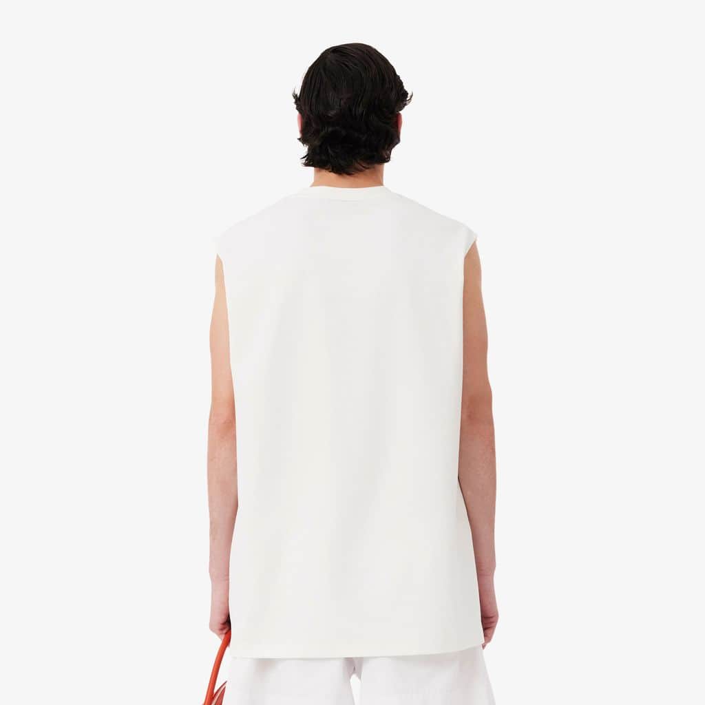 Thumbnail - Lacoste Tanktop Runway aus Jersey mit strukturierten Streifen - Weiß Size S