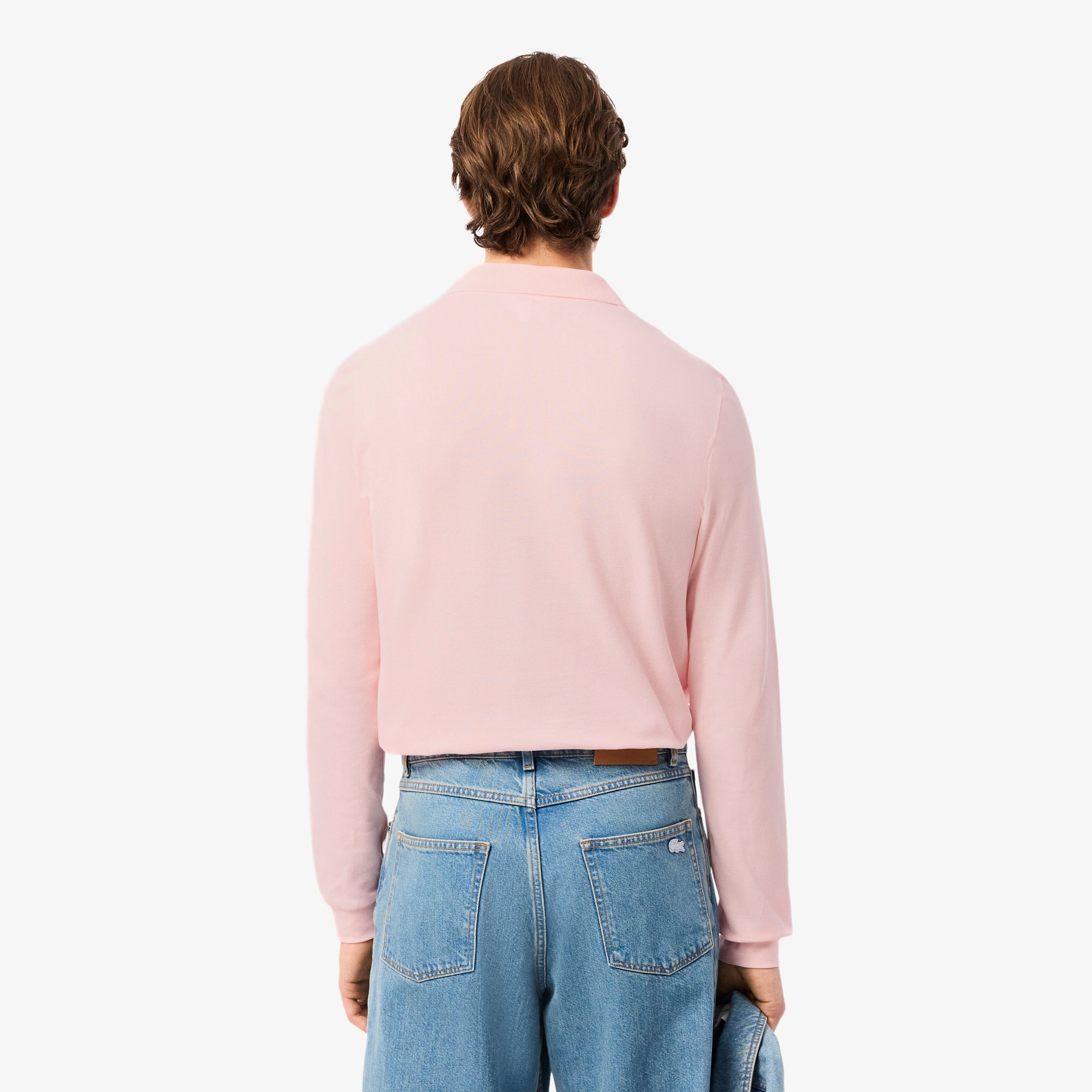 Thumbnail - Lacoste Classic Fit-Polohemd L.12.12 mit langen Ärmeln - Hellrosa Size 11 - 6XL