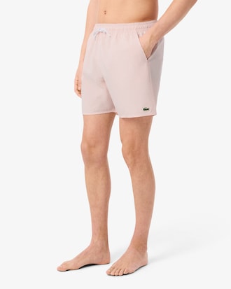 Halblange Badehose mit Strukturstreifen