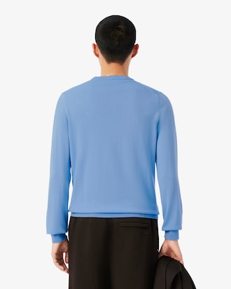 Pullover aus Merinowolle mit Rundhalsausschnitt