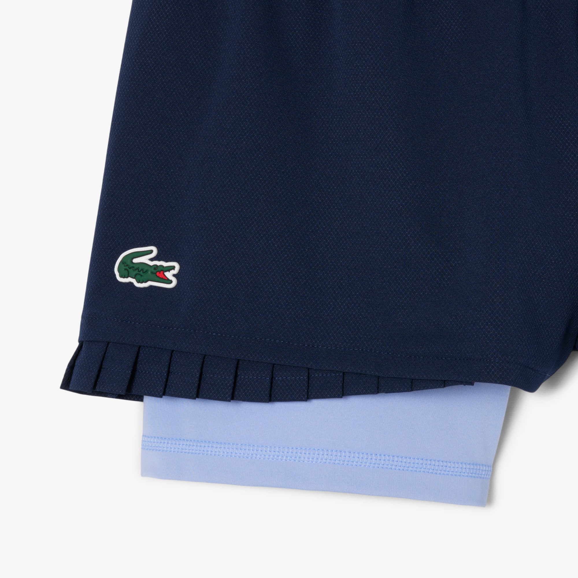 Thumbnail - Lacoste Gefütterte Tennisshorts mit Ultra Dry-Technologie - Navy Blau / Lila Size 40