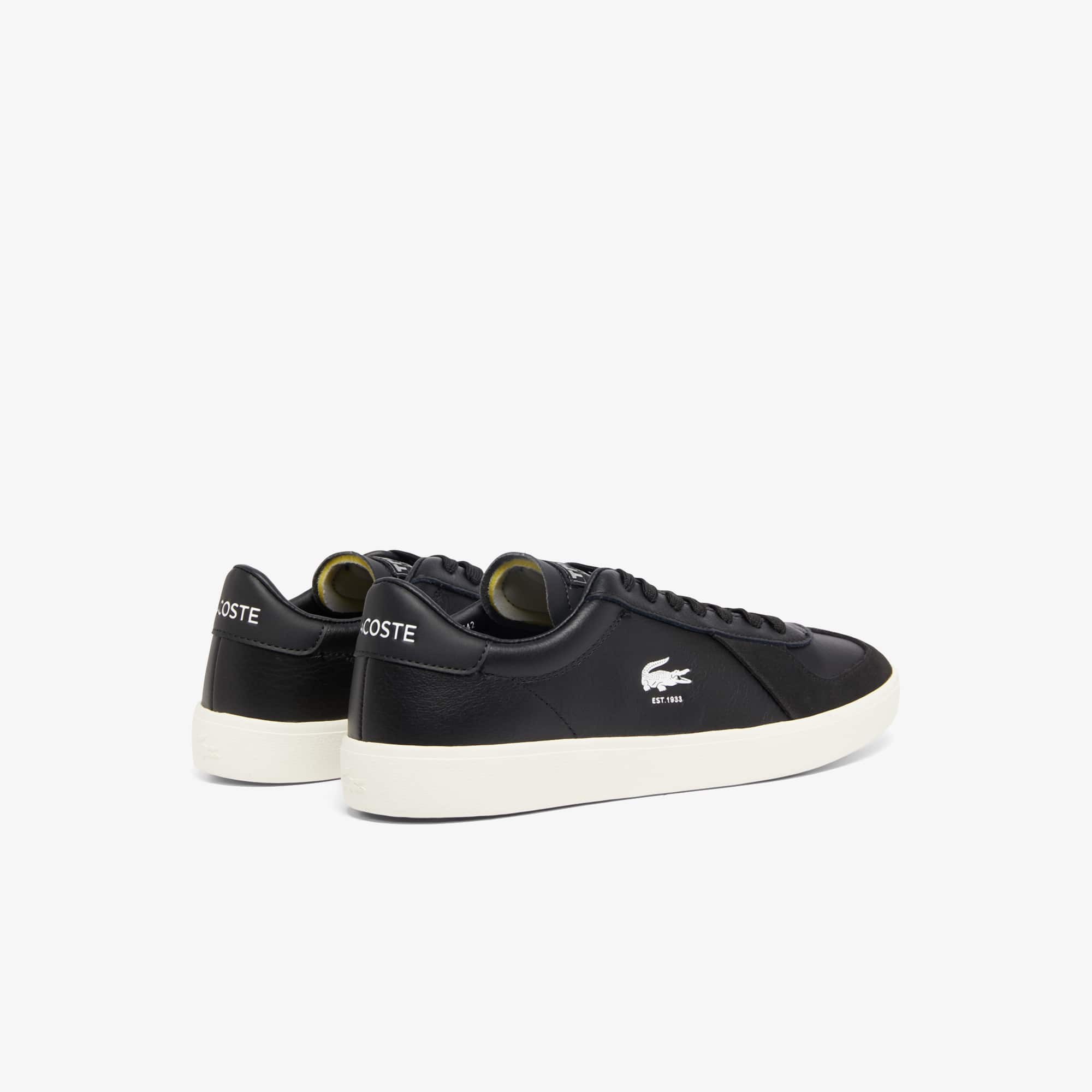 Thumbnail - Lacoste Herren-Sneakers Baseshot Pro aus Leder - BLACK/OFFWHITE Size 43