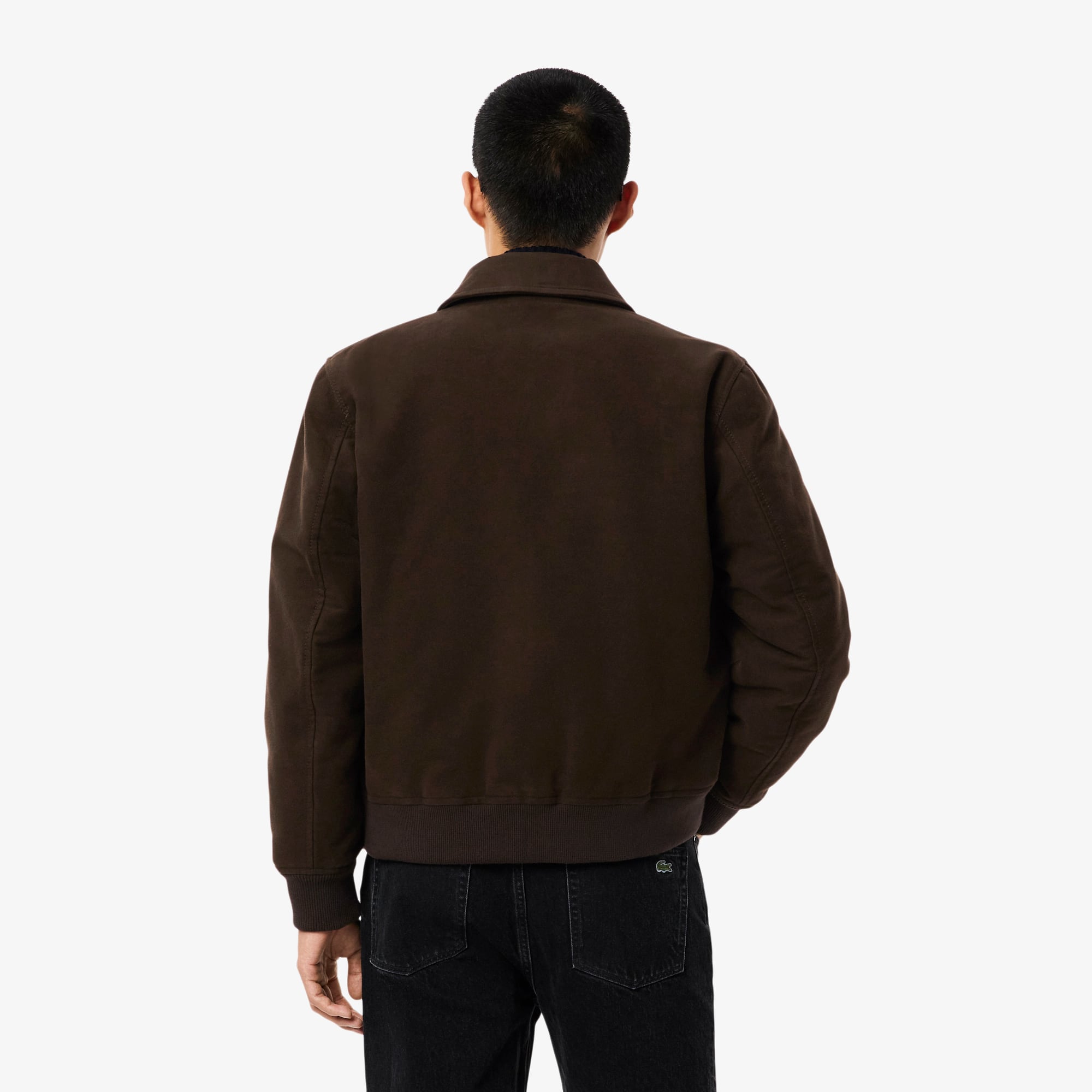 Thumbnail - Lacoste Wattierte Moleskin-Jacke - Braun Size 52 - M-L