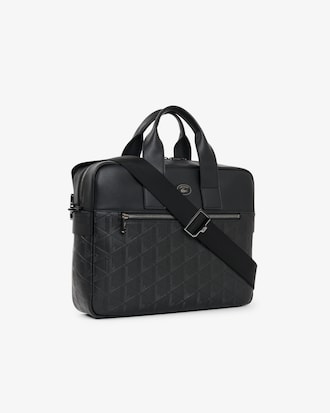 Laptop-Tasche mit Monogramm aus Leder