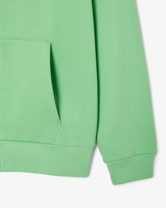 Hoodie aus Fleece mit Reißverschluss