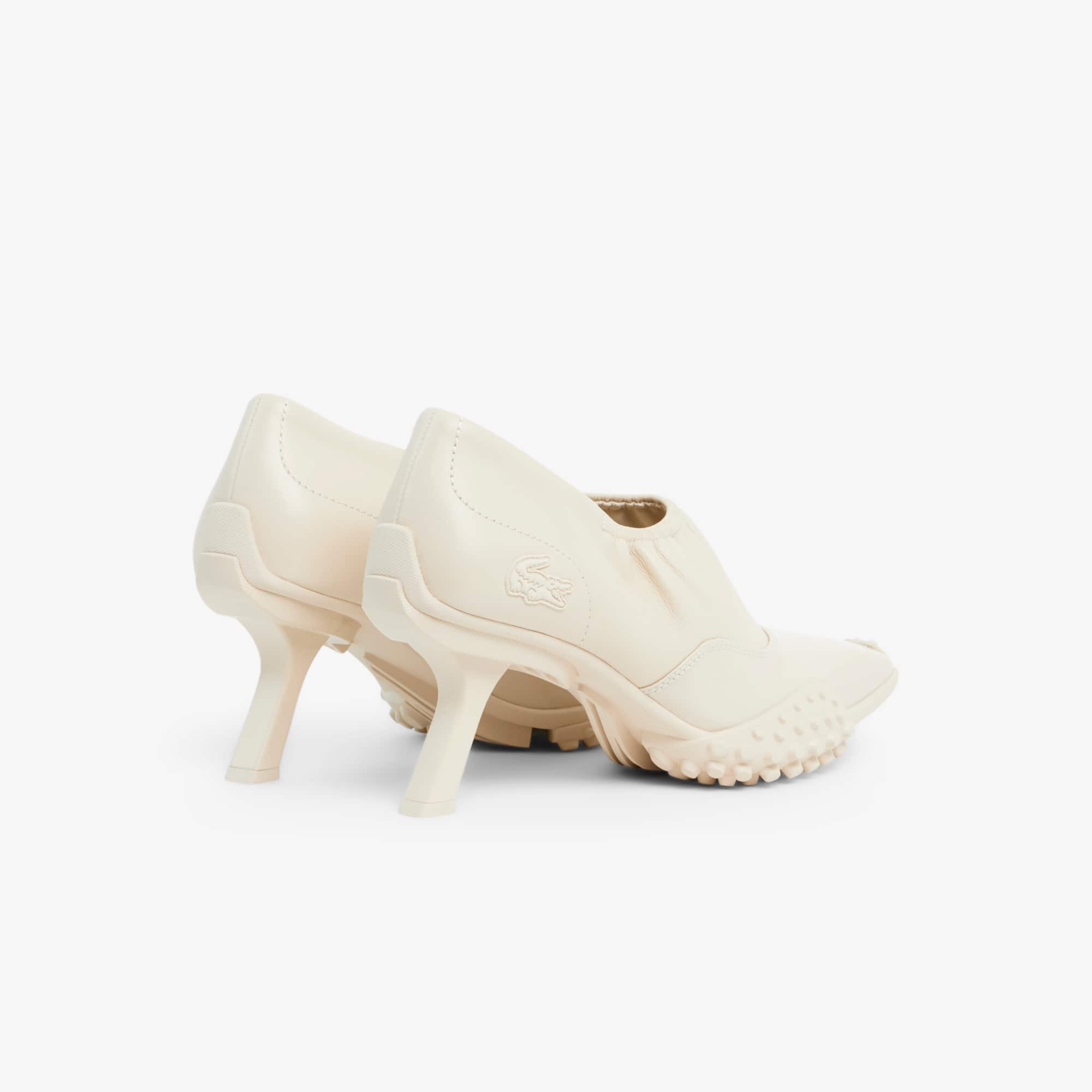 Thumbnail - Lacoste Damen-Sneakers Runway aus Leder mit Absatz - NAT/NAT Size 38