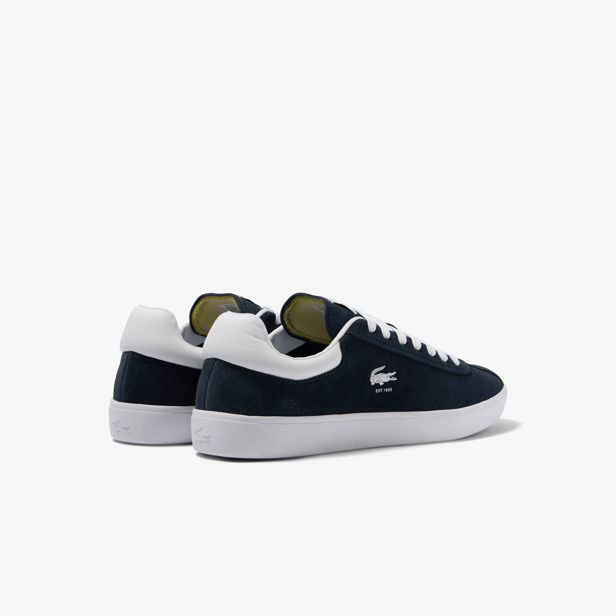 Thumbnail - Lacoste Herren-Sneakers Baseshot aus Leder - Marineblau Weiß Size 45