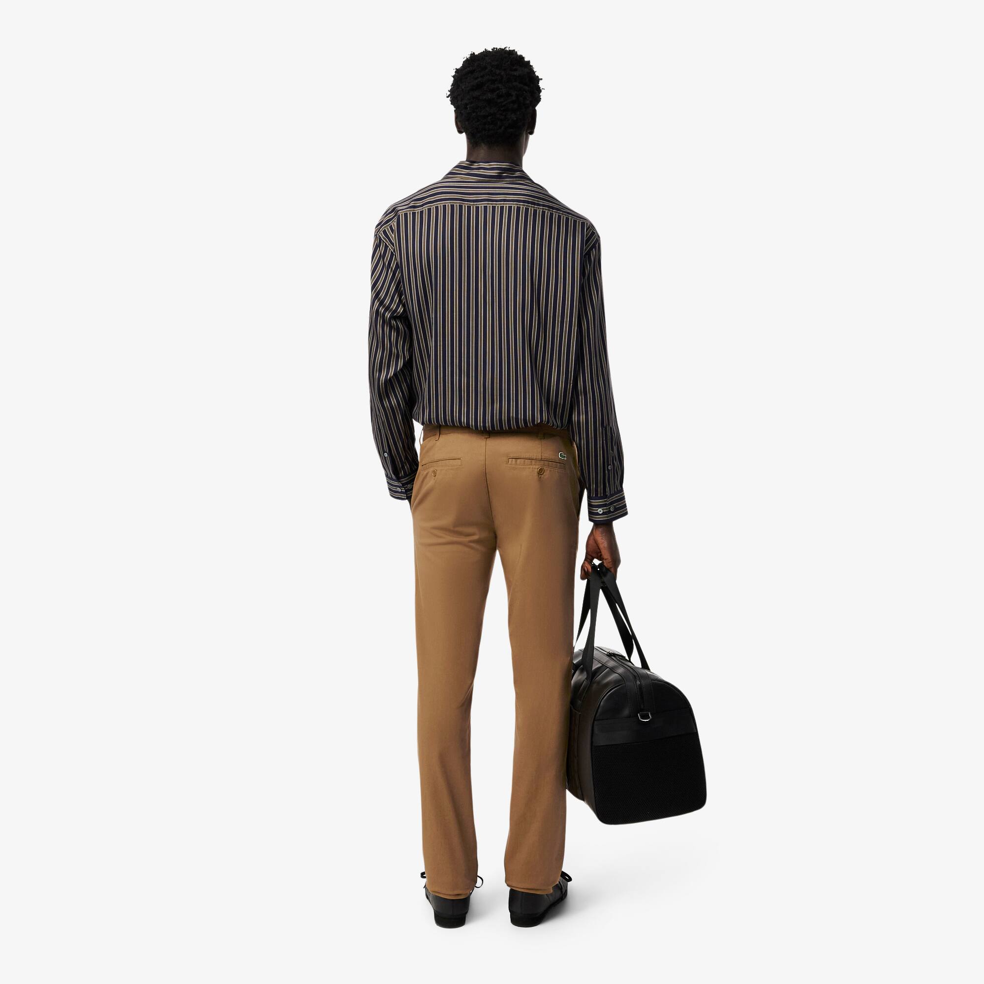 Thumbnail - Lacoste Slim Fit Chino-Hose aus Stretch-Baumwolle - Braun Size 42/34