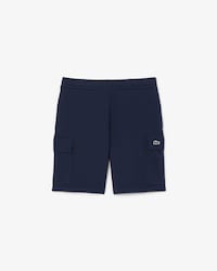 Cargo-Shorts aus Baumwollfleece