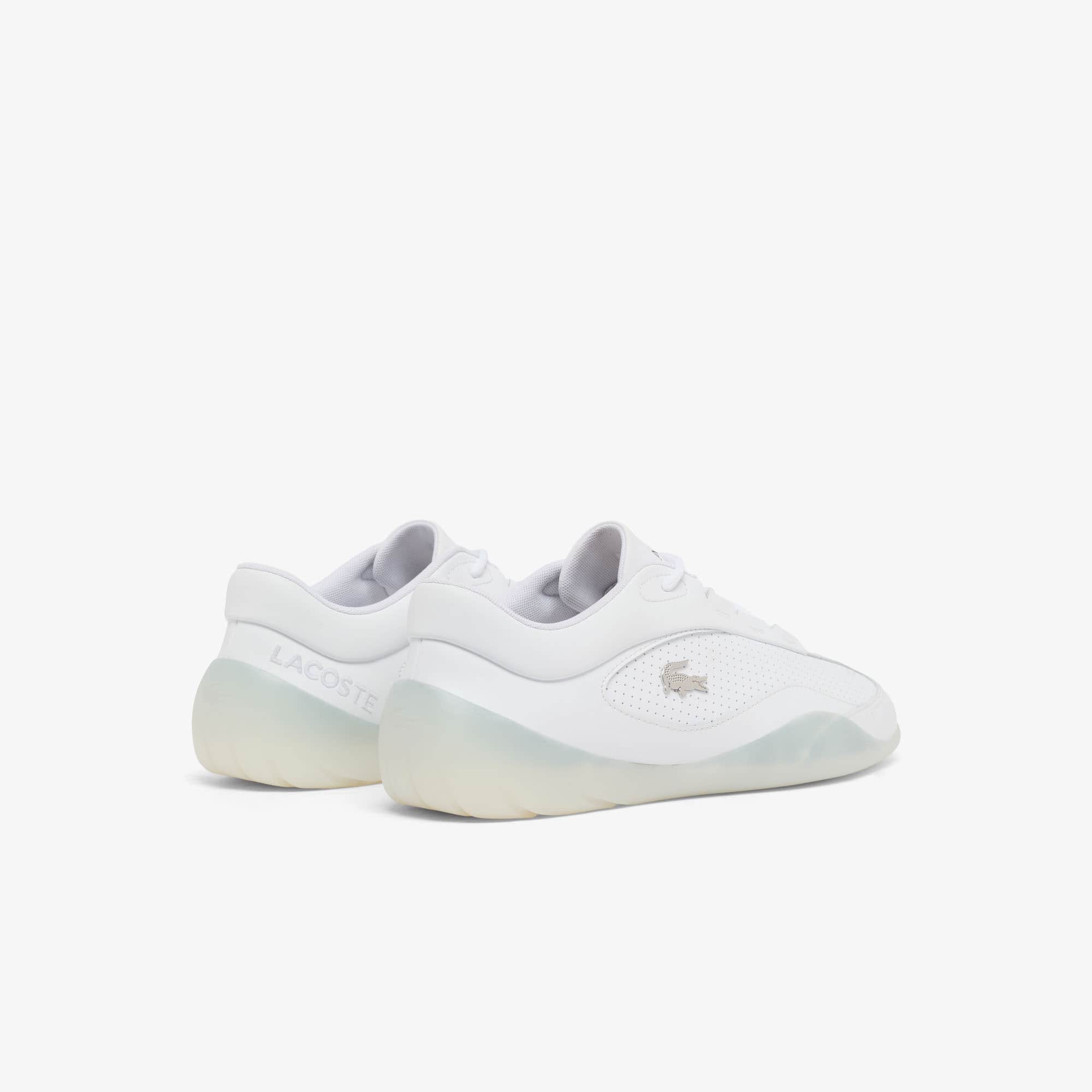 Thumbnail - Lacoste Herren-Sneakers Net Low aus Leder - WHITE/WHITE Size 45