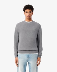 Pullover aus Tuchwolle mit Rundhalsausschnitt