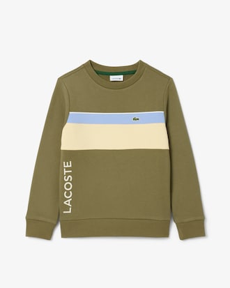 Fleece-Sweatshirt mit Colorblock-Design