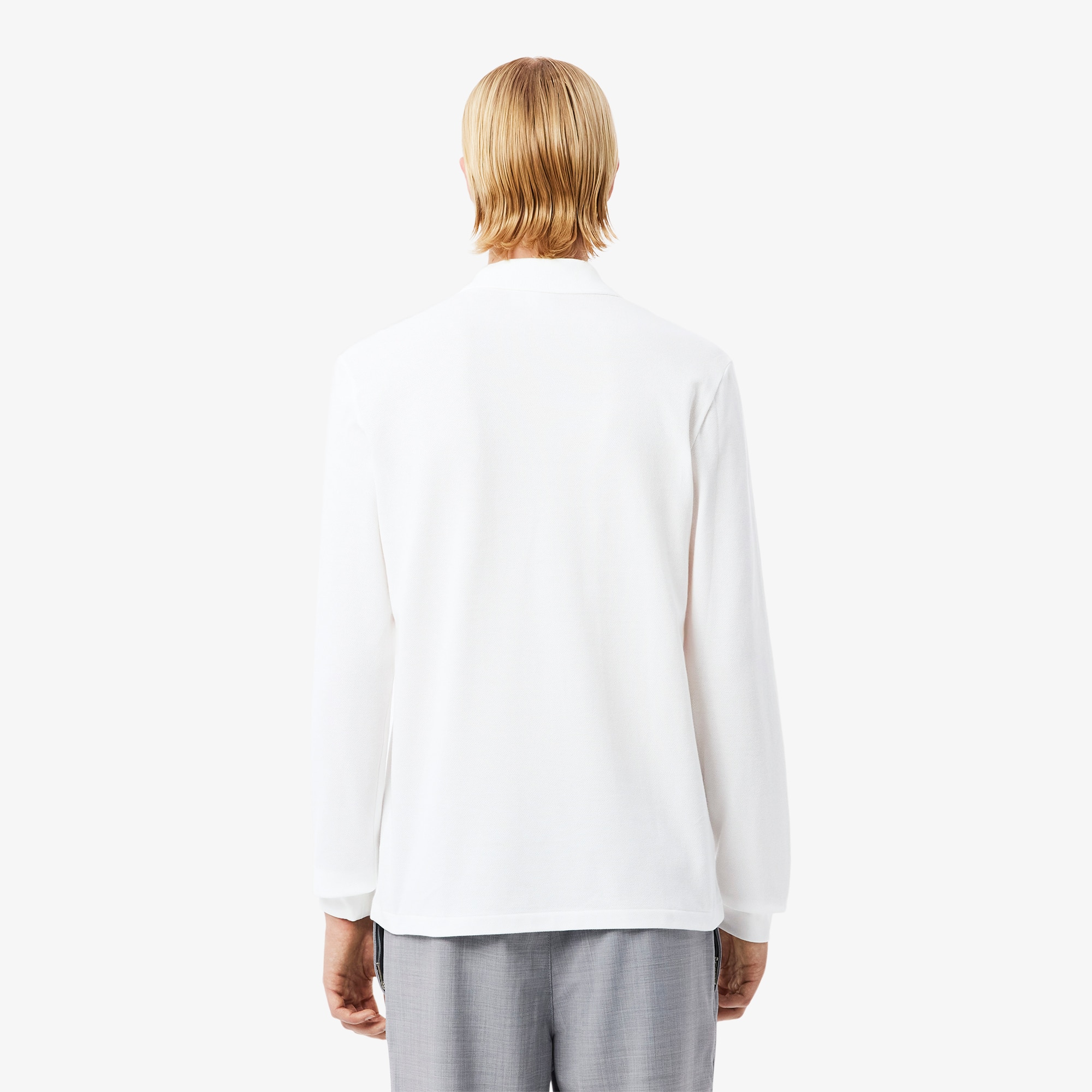 Thumbnail - Lacoste Classic Fit-Polohemd L.12.12 mit langen Ärmeln - Weiß Size 5XL