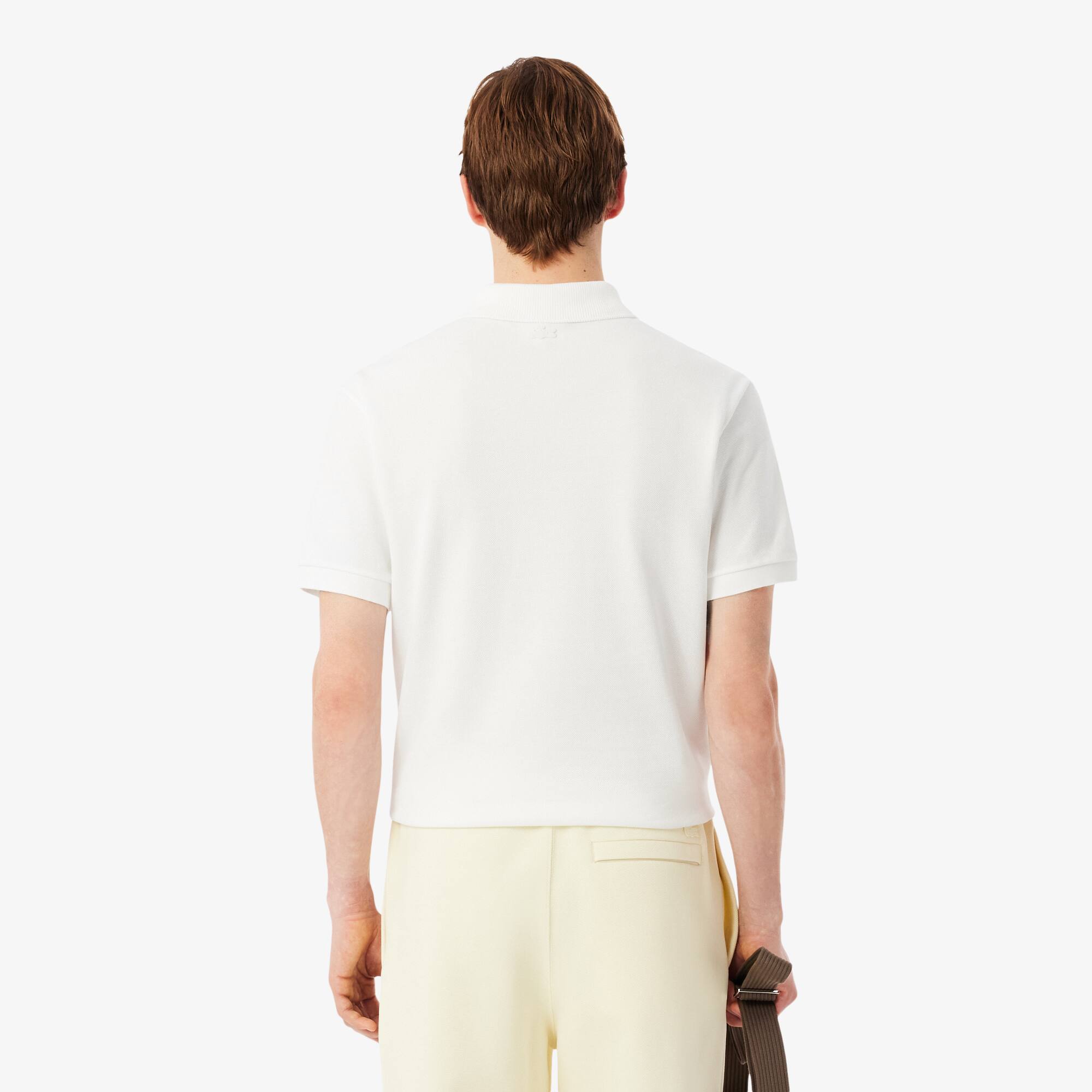 Thumbnail - Lacoste Classic Fit-Polohemd mit Badge-Akzent aus Piqué - Weiß Size M