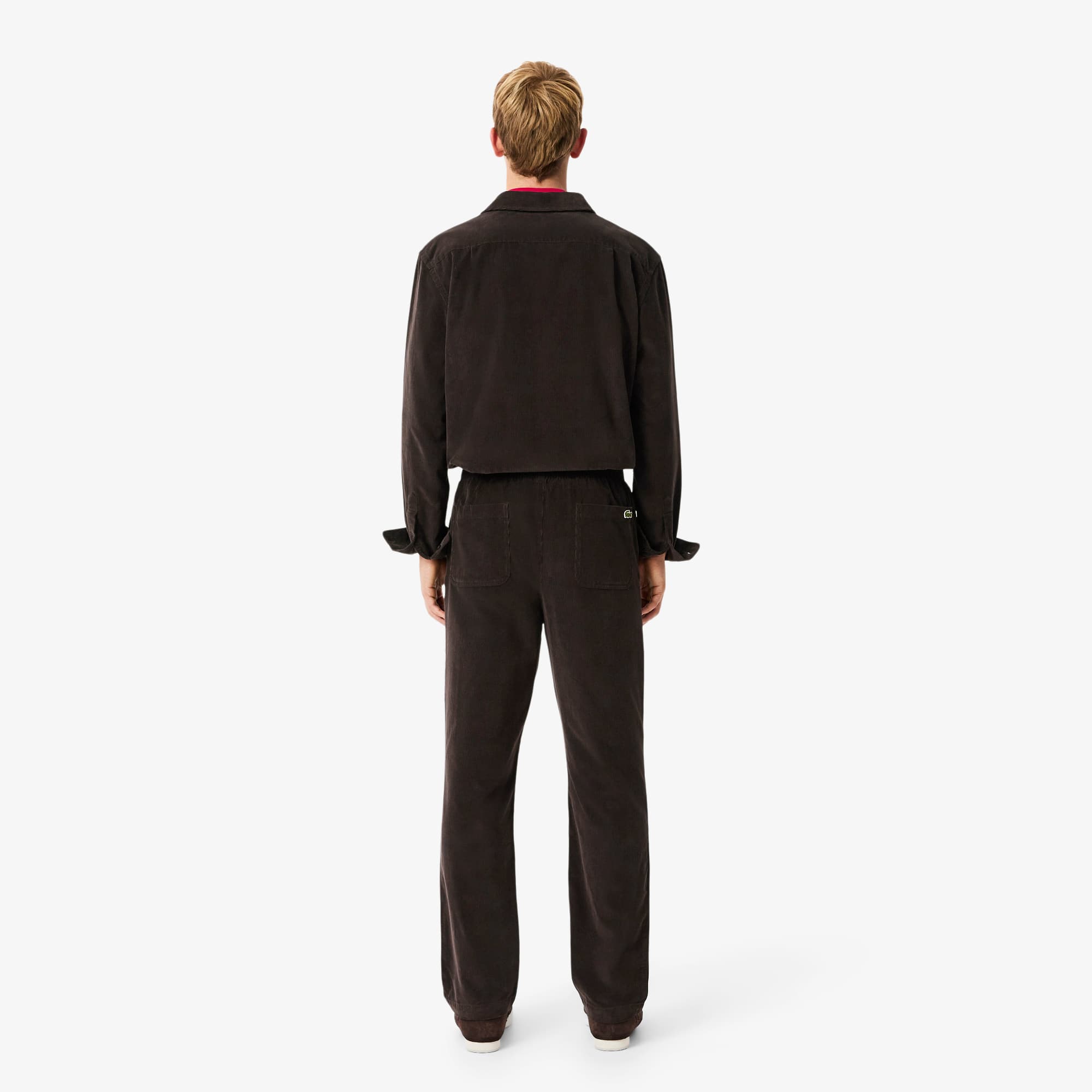 Thumbnail - Lacoste Regular Fit-Hose aus Cord - Braun Size 46