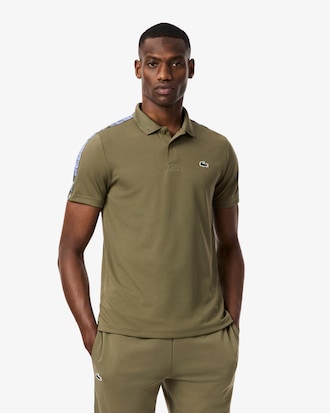 Tennis-Polohemd mit Branding-Streifen und Ultra-Dry-Technologie