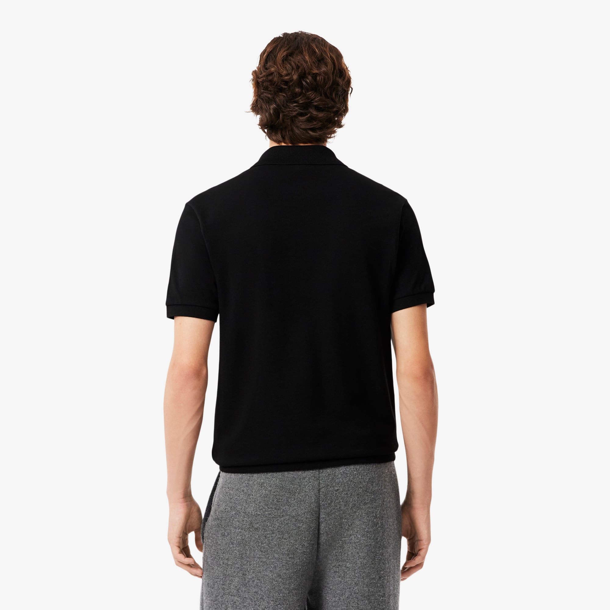 Thumbnail - Lacoste Classic Fit-Polohemd aus Mini-Piqué mit Stickerei - Schwarz Size S