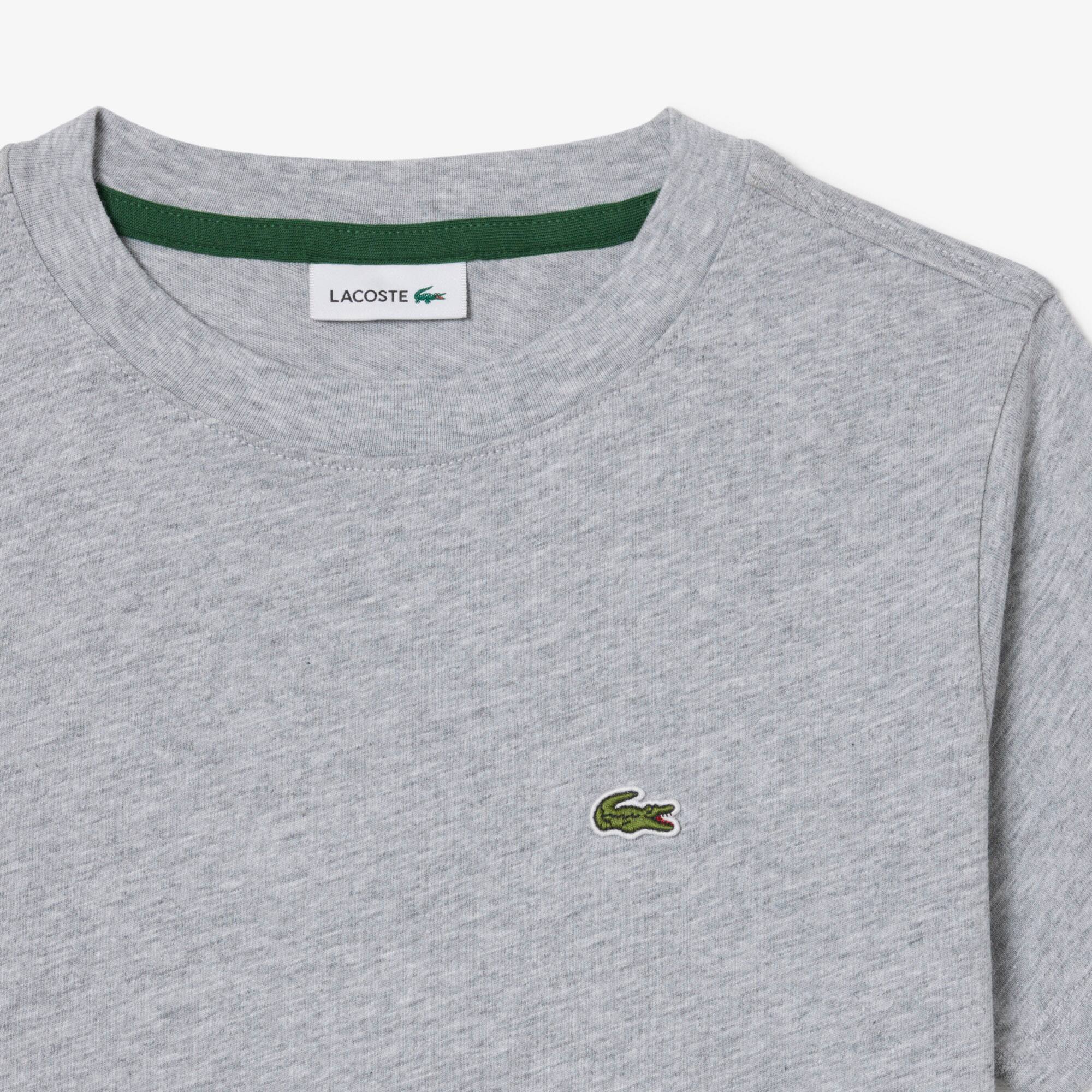 Thumbnail - Lacoste T-Shirt aus Baumwolle - Heidekraut Grau Size 8 - 8A