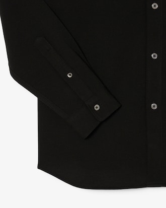 Slim Fit-Hemd aus Baumwollpiqu&eacute;