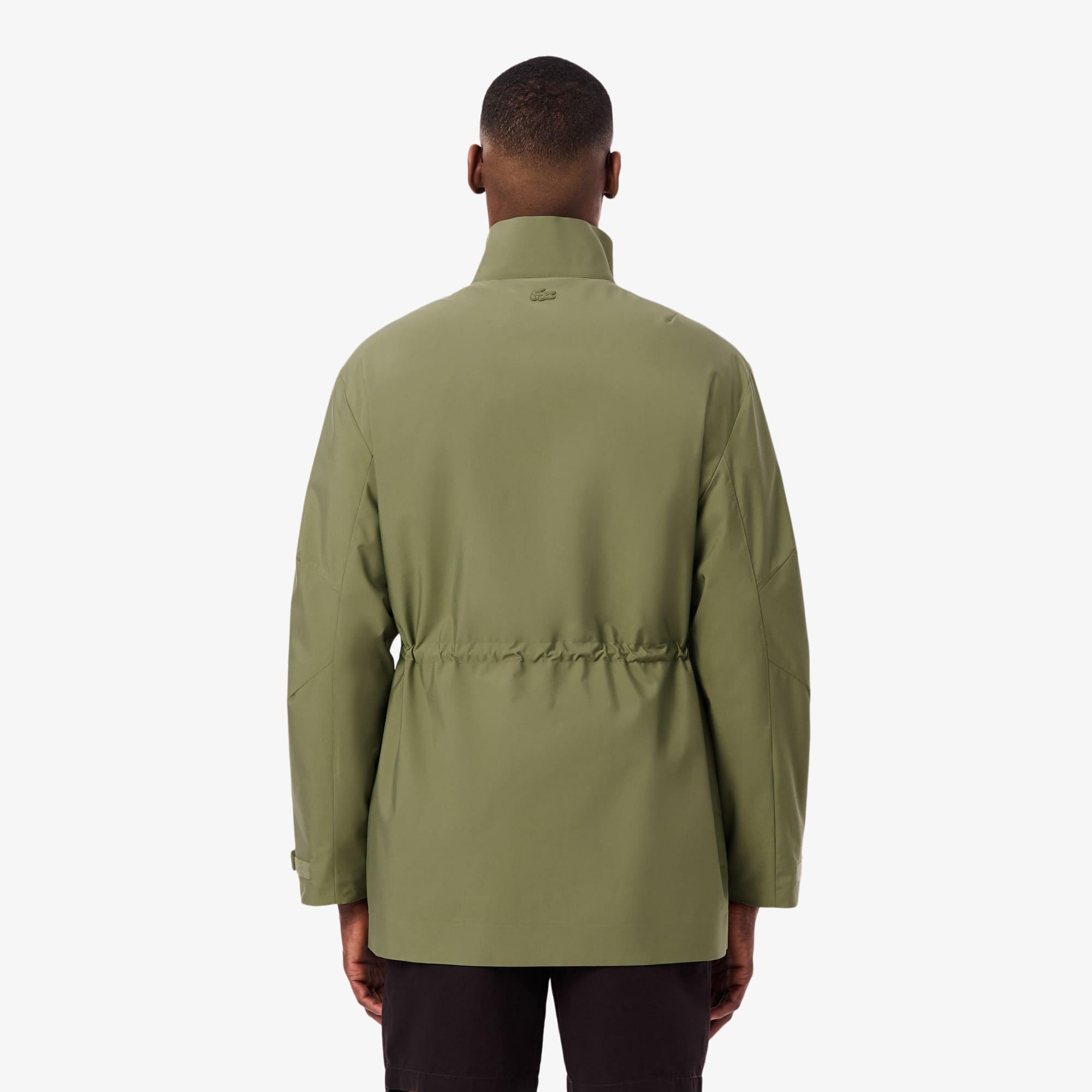 Thumbnail - Lacoste Mittellange, wasserabweisende Windjacke - Khaki Grün Size 46 - S