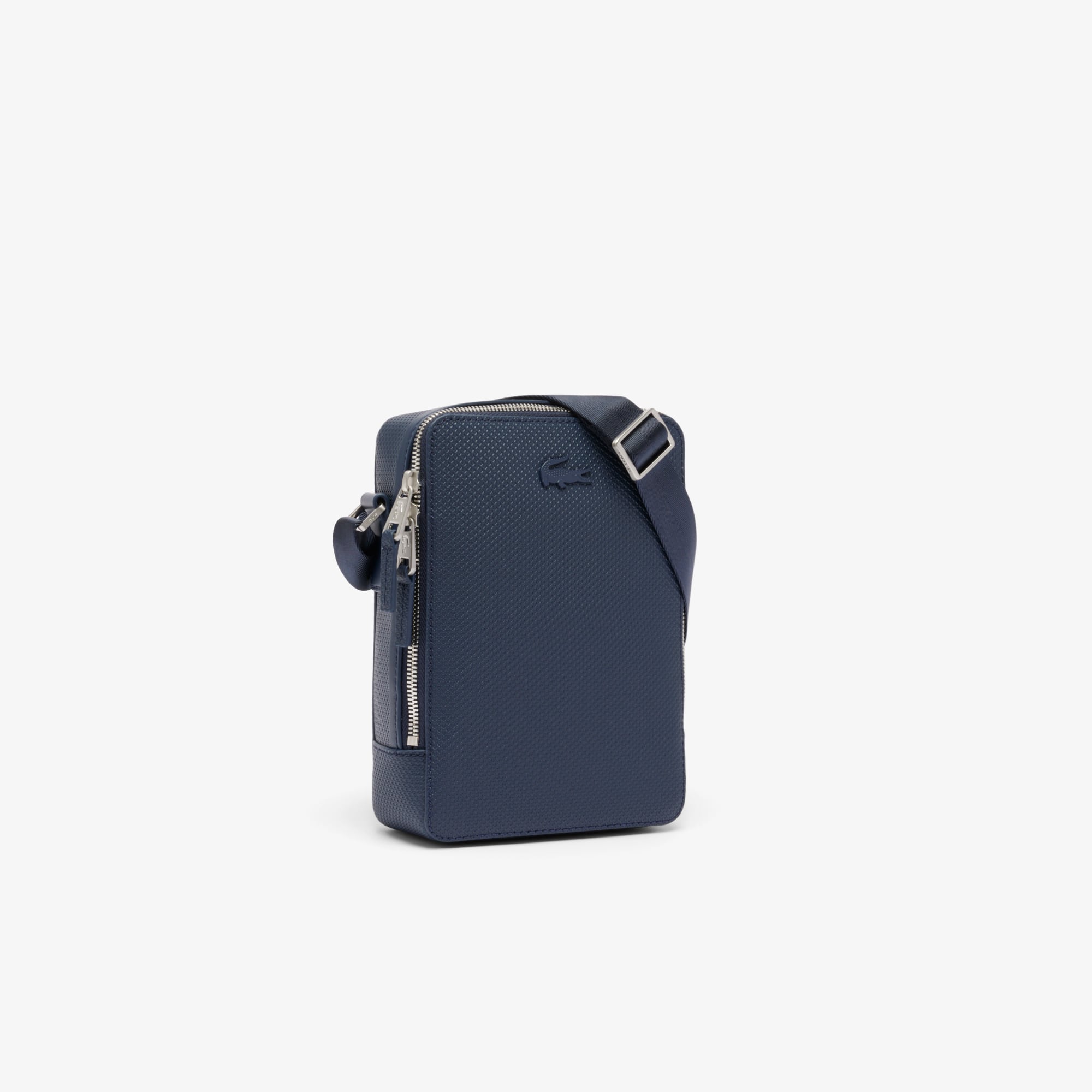 Thumbnail - Lacoste Schultertasche Chantaco aus Piqué-Leder - PEACOAT Size One Size