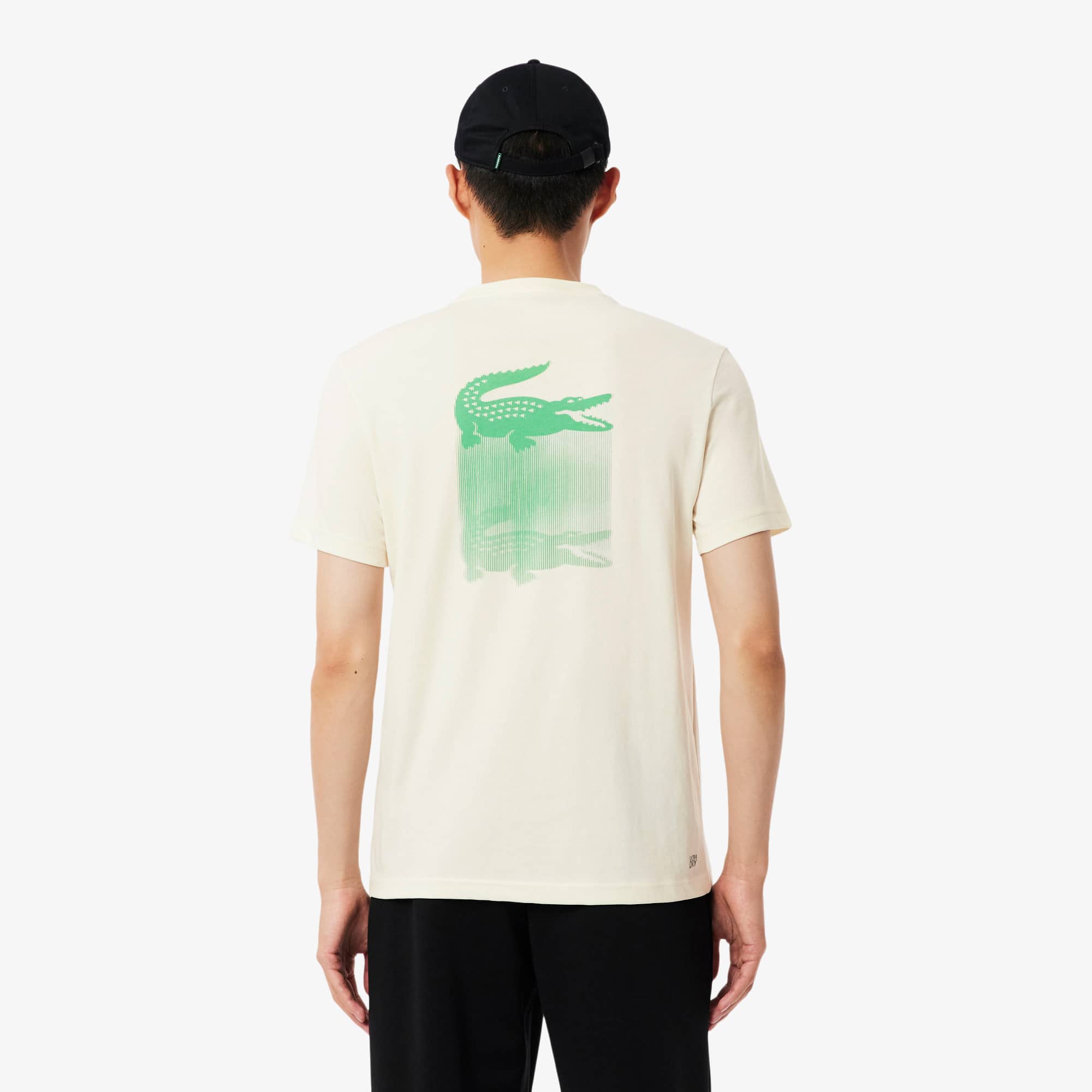 Thumbnail - Lacoste Sport-T-Shirt mit Print und Ultra-Dry-Technologie - Creme Size L