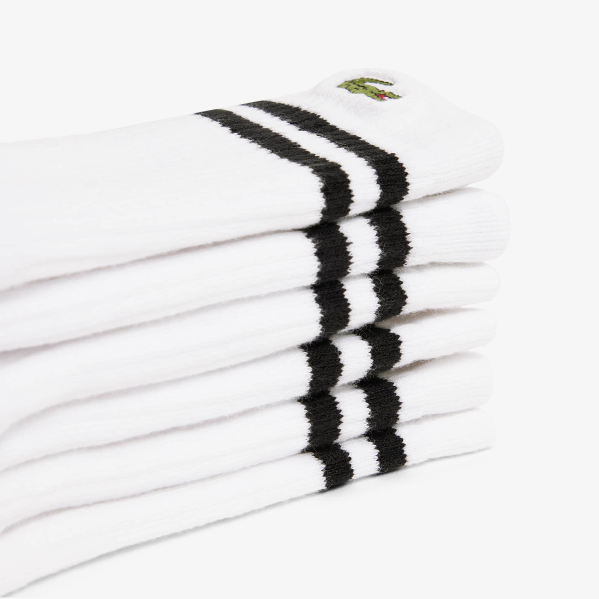 Thumbnail - Lacoste 3er-Pack Baumwollsocken - Weiß Size 7 - 38-42