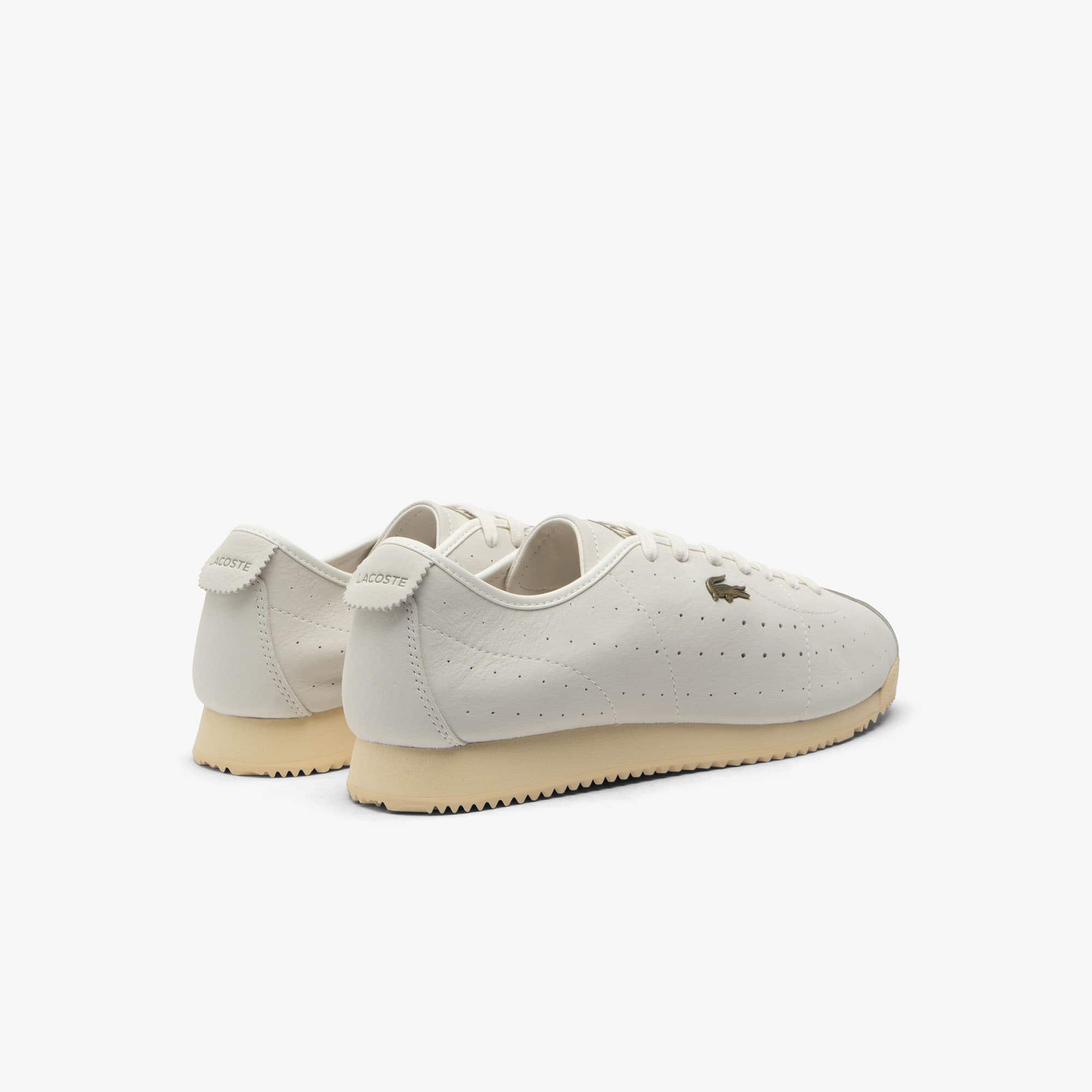 Thumbnail - Lacoste Herren-Sneakers Club-Low - OFF WHT/LT YLW Size 39.5