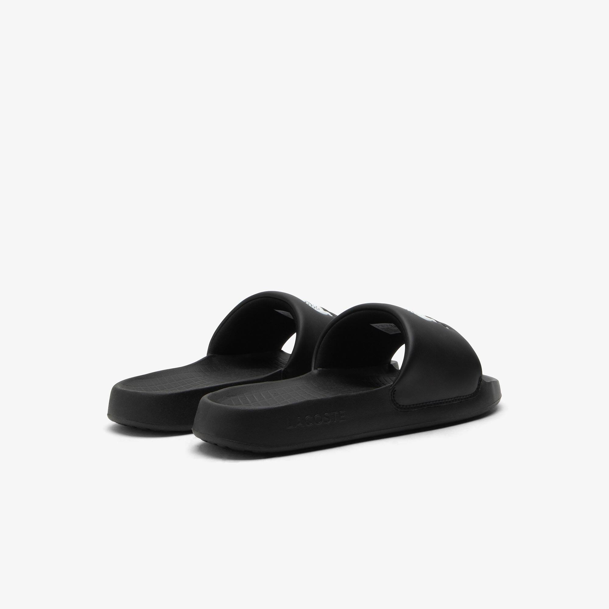 Thumbnail - Lacoste Herren-Schlappen Serve Slide 1.0 - BLACK WHITE Size 47
