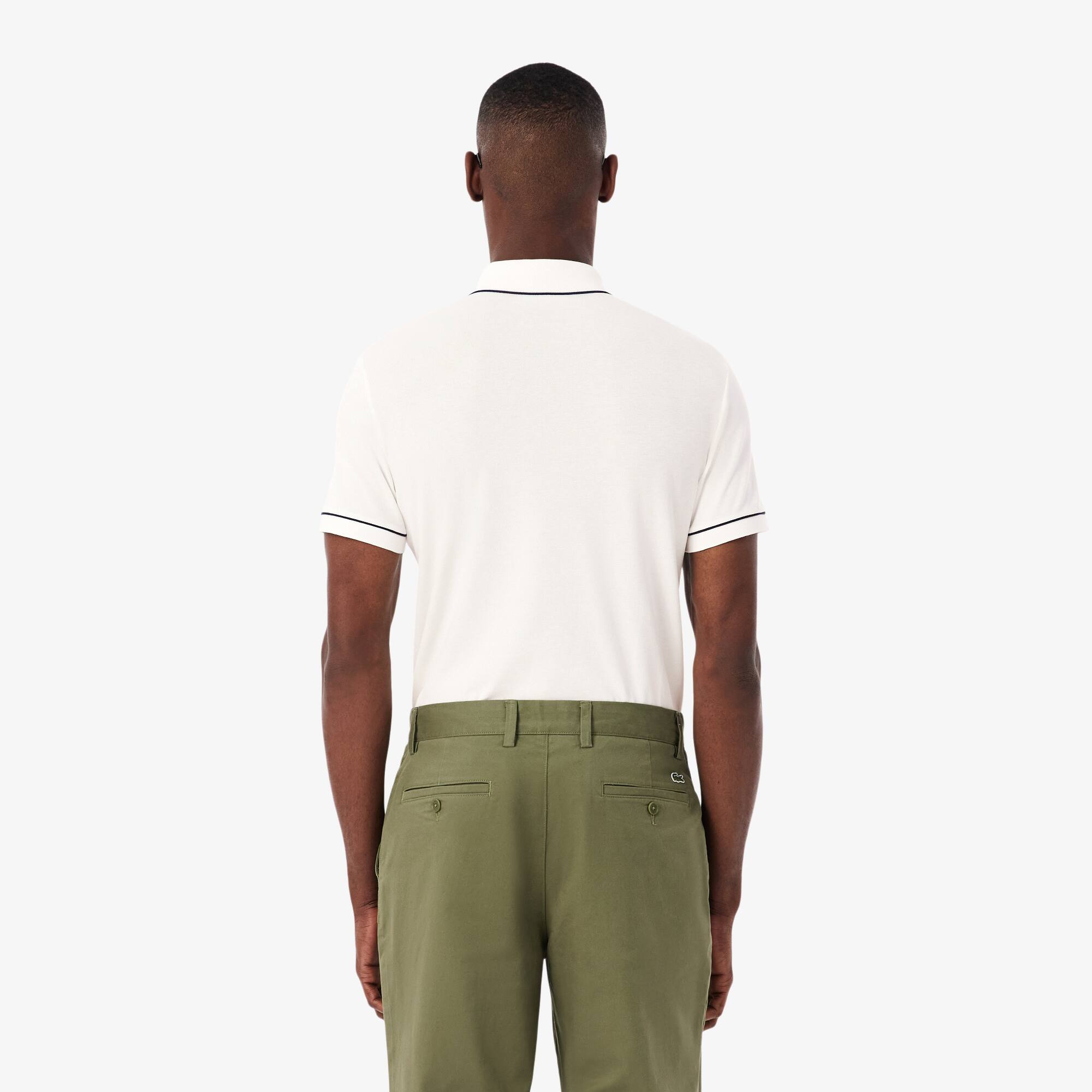 Thumbnail - Lacoste Regular Fit-Polohemd Paris aus Stretch-Piqué - Weiß Size 6 - XL