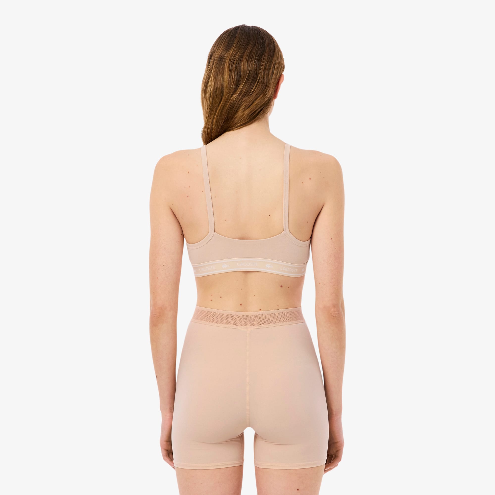 Thumbnail - Lacoste Sport-BH aus Stretch-Baumwolle mit Logoband - Beige Size 8 - 1XL