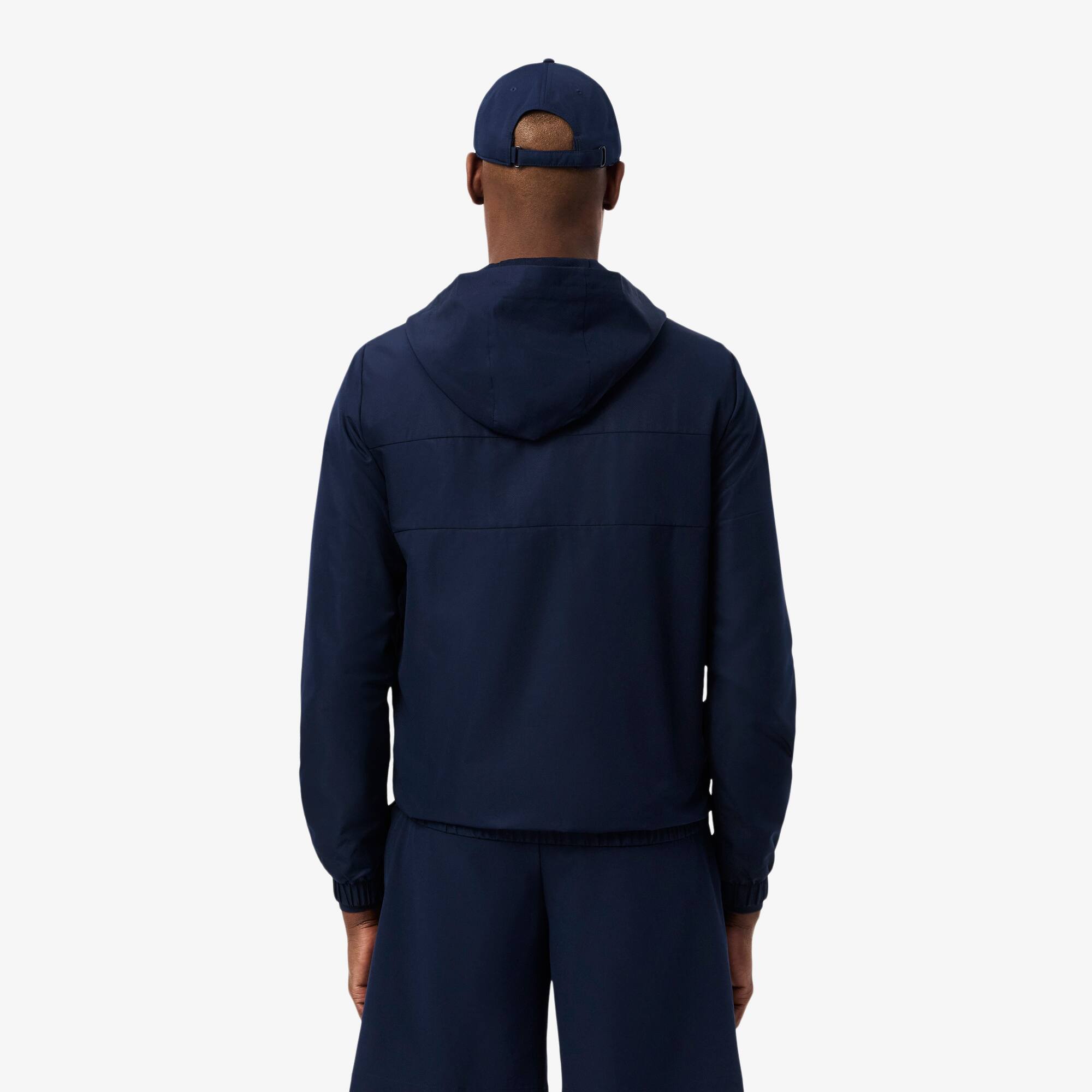 Thumbnail - Lacoste Wasserabweisende Sport-Track-Jacke - Navy Blau Size XS
