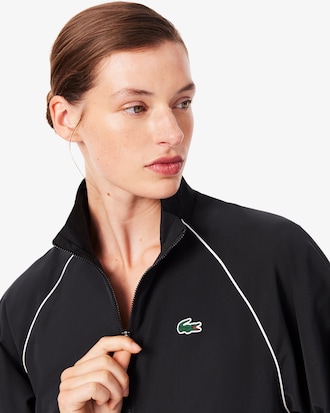 Wasserabweisende Sportjacke mit Einfassung