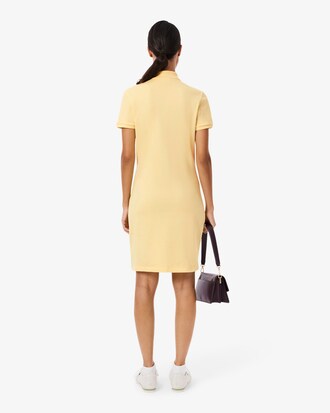 Slim Fit-Polokleid aus dehnbarem Mini Piqu&eacute;