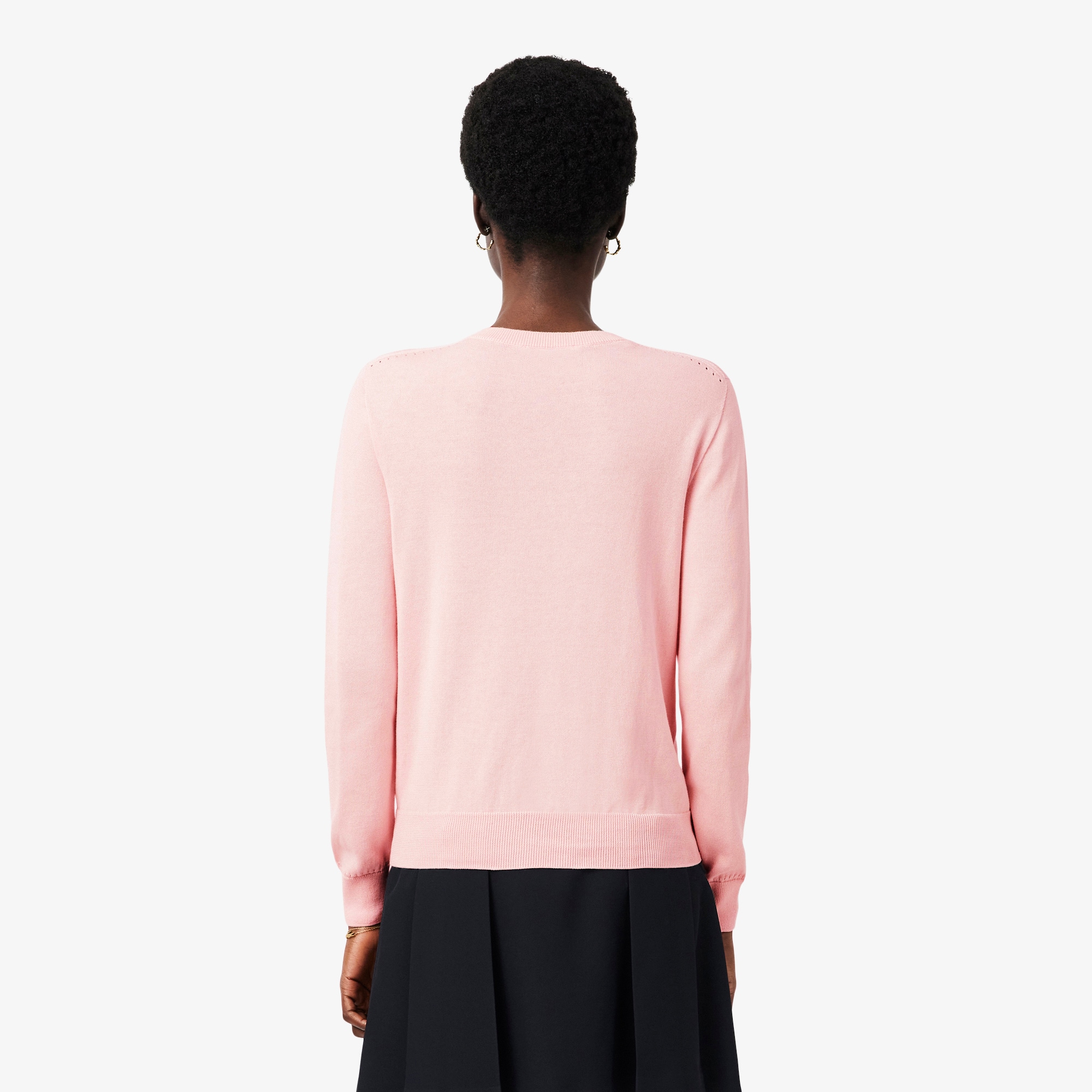 Thumbnail - Lacoste Cardigan mit 3D-Rippstrick aus Baumwolle - Hellrosa Size 32