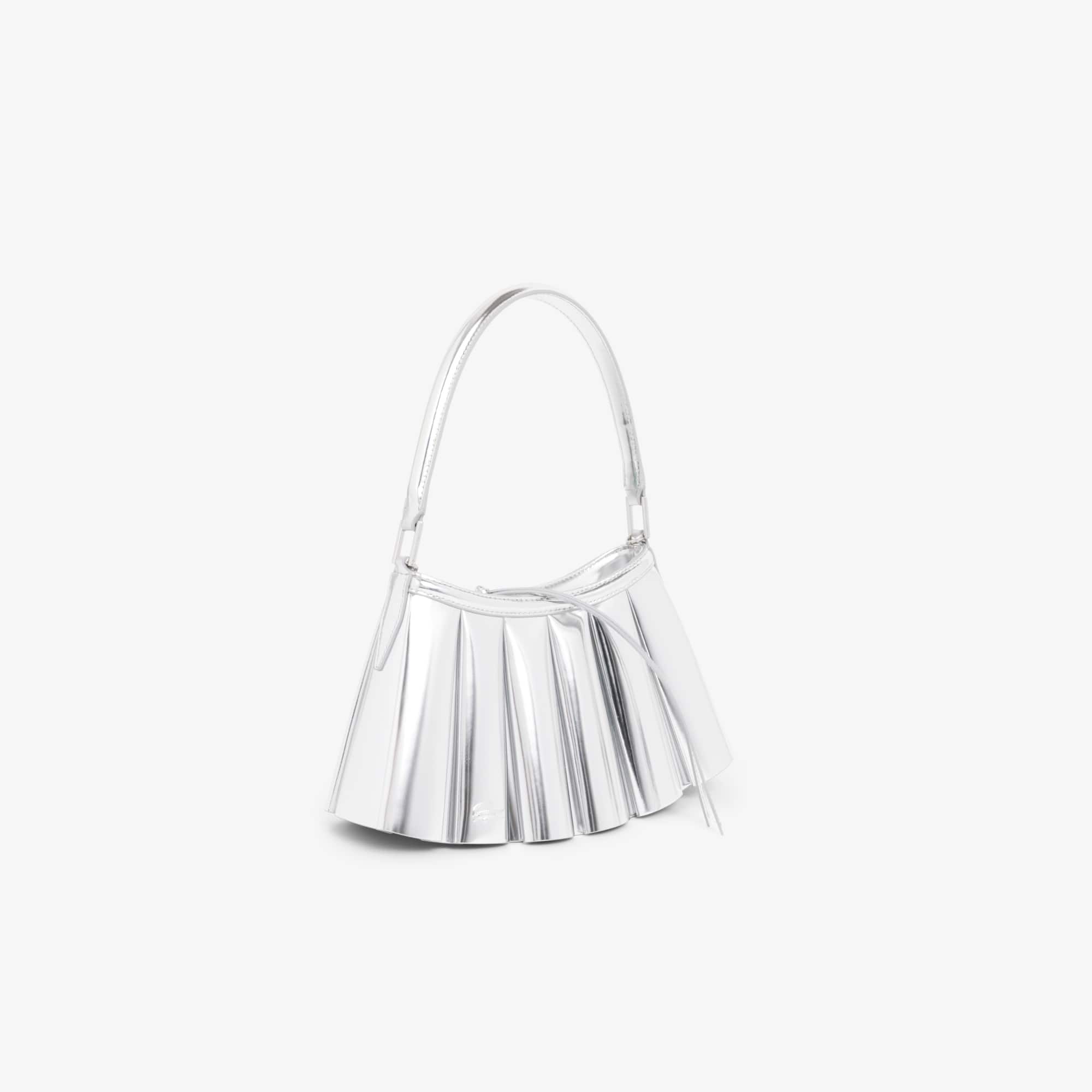 Thumbnail - Lacoste Kleine Spiegel-Handtasche Lenglen aus Leder - SILVER MIRROR Size One Size