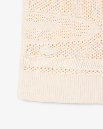 Hemd aus Jacquard mit Strickmotiven und kurzen &Auml;rmeln