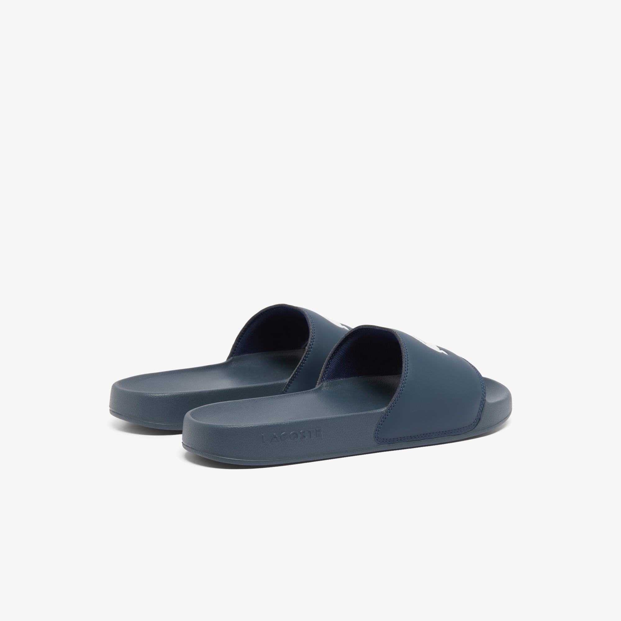 Thumbnail - Lacoste Herren-Schlappen Serve Slide 0.0 - Marineblau Weiß Size 43
