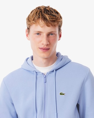 Hoodie aus Fleece mit Rei&szlig;verschluss