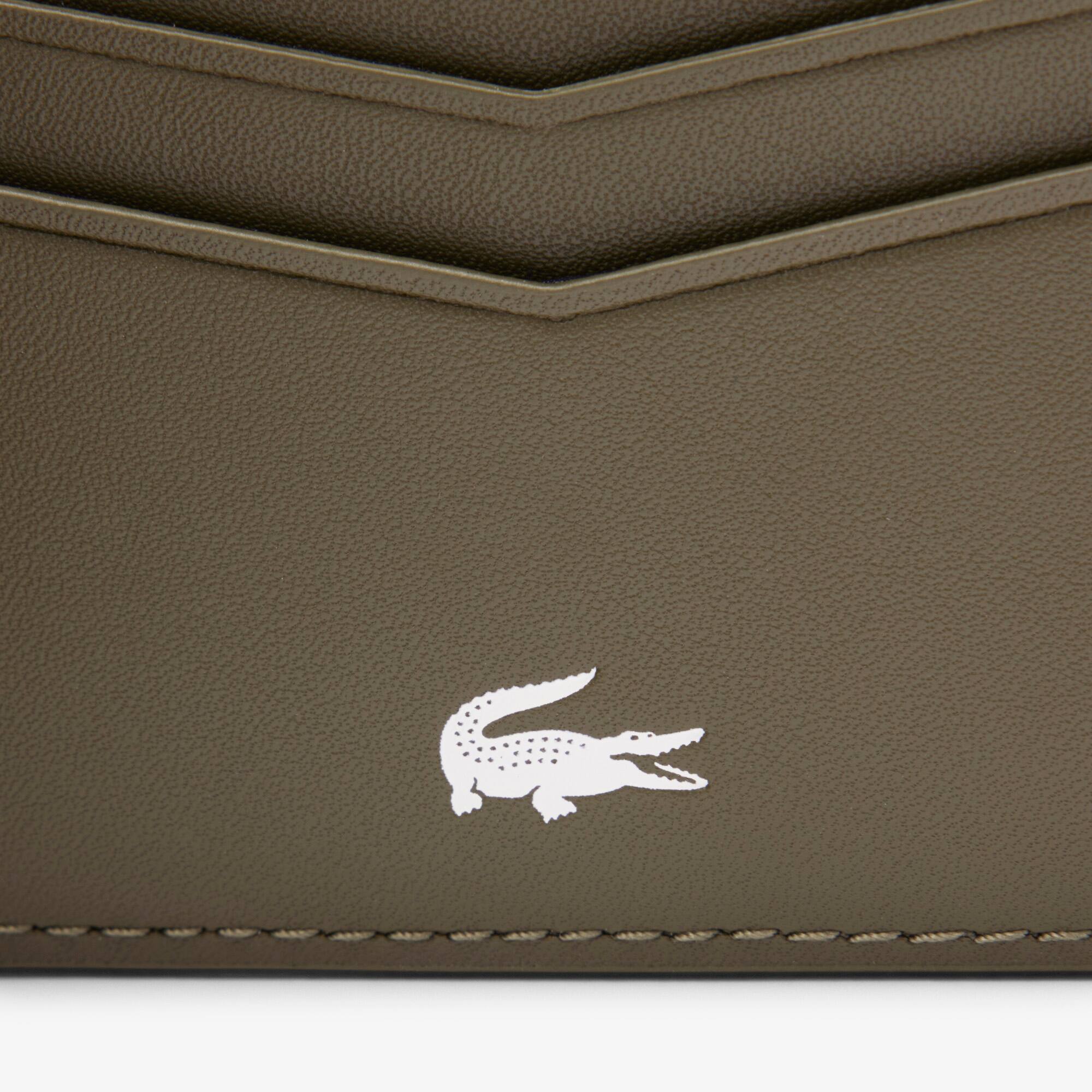 Thumbnail - Lacoste Kleine Brieftasche Ossian aus Leder - IVY GREEN Size One Size