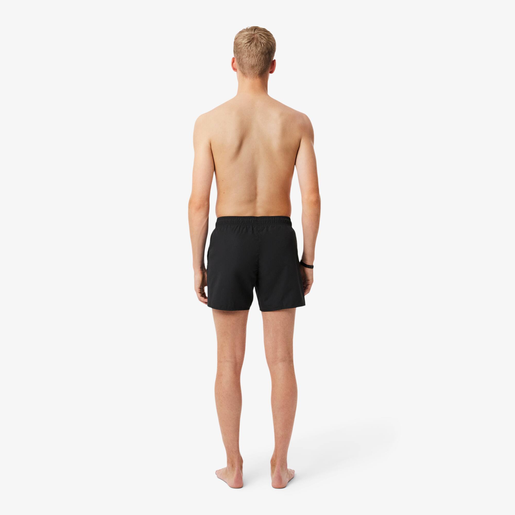Thumbnail - Lacoste Schnell trocknende Badehose - Schwarz / Grün Size 6 - XL