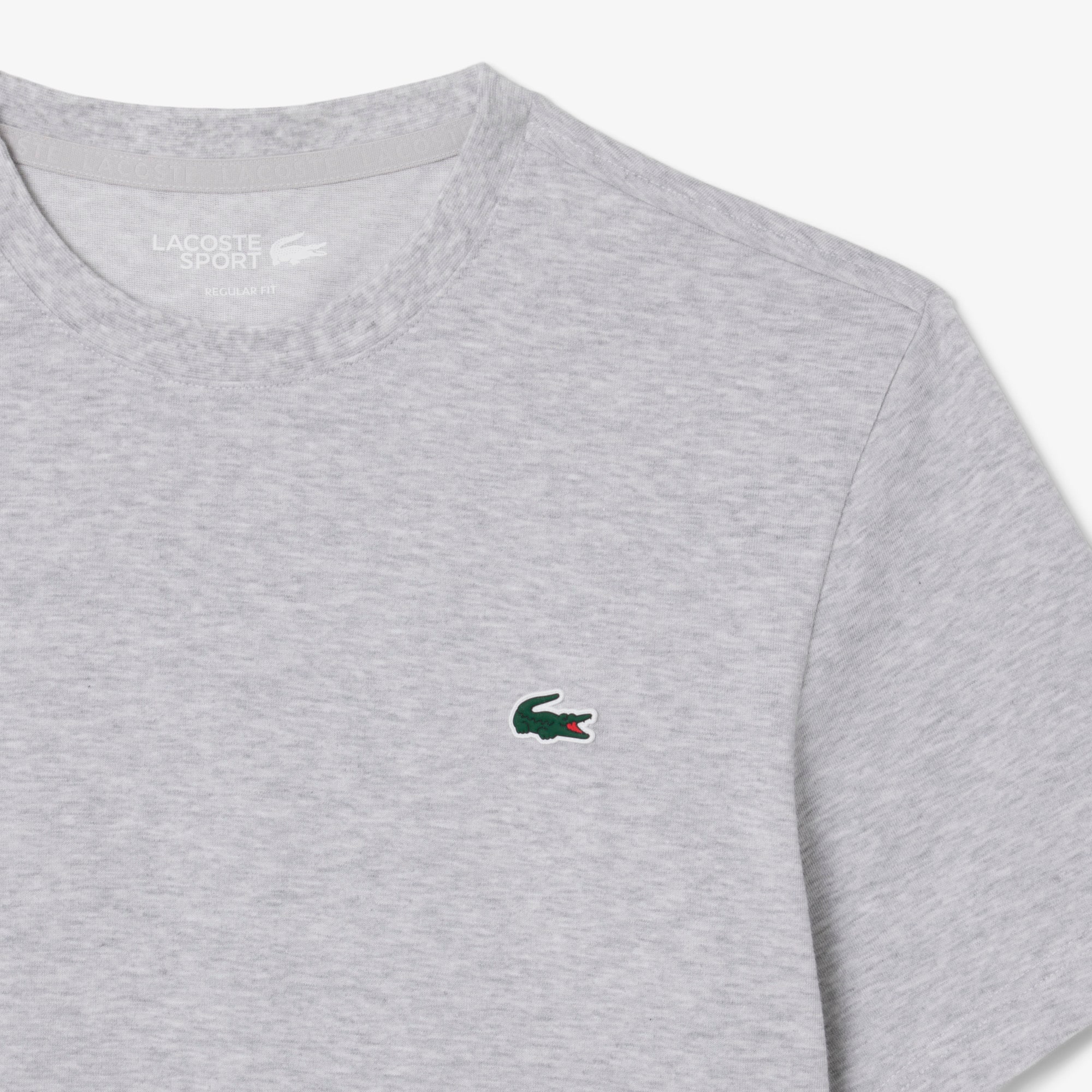 Thumbnail - Lacoste Sport-T-Shirt mit Print und Ultra-Dry-Technologie - Heidekraut Grau Size 4XL