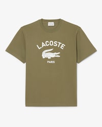 T-Shirt aus Baumwolle mit Signatur-Print