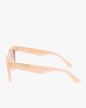 Ovale Acetat-Sonnenbrille mit Kroko-Print