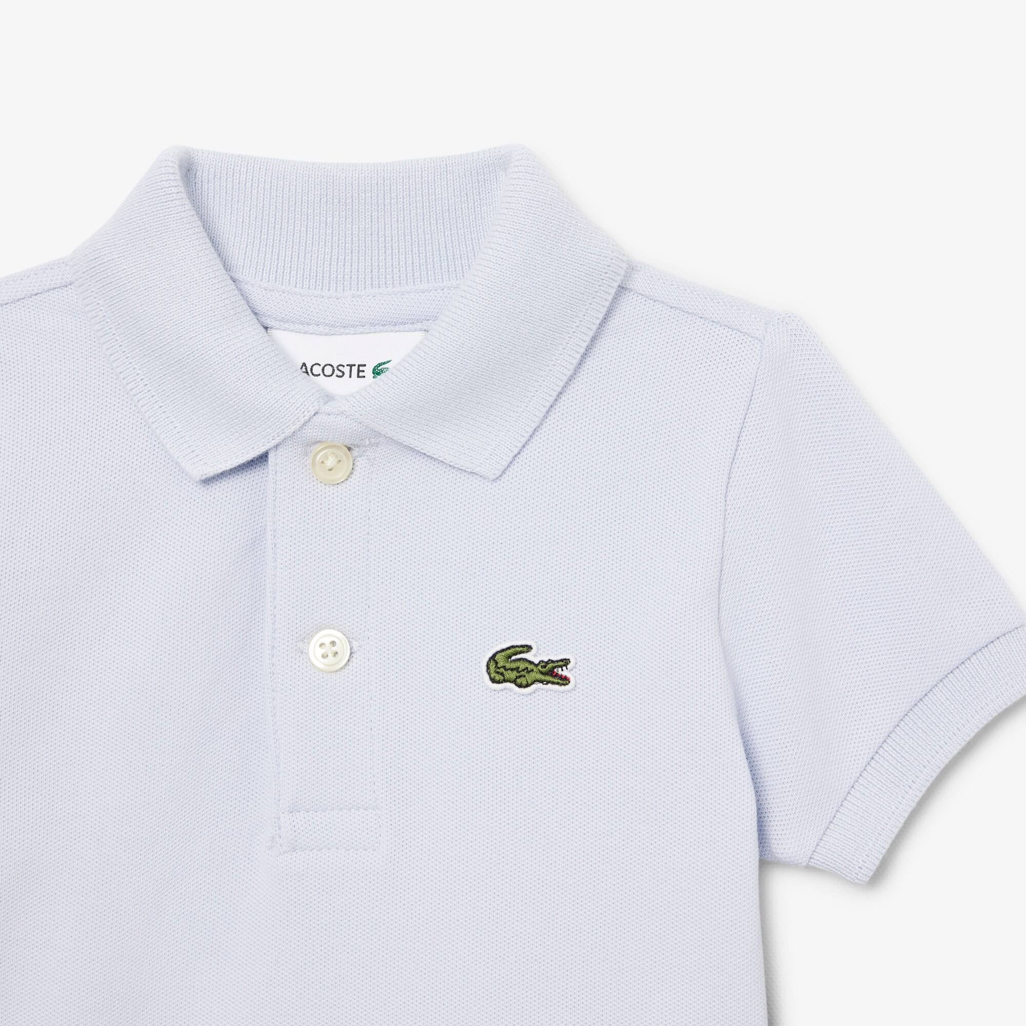 Thumbnail - Lacoste Baby-Poloset aus Petit Piqué - Hellblau Size 2 - 3M